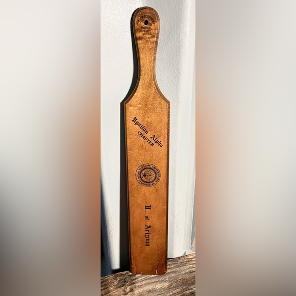 University of Arizona Epsilon Alpha Chamber AEII 1986/88 wood paddle - Picture 2 of 5